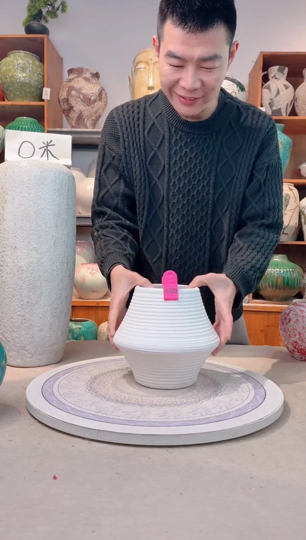 瓶陶瓷花瓶 无花  福利 不能装水 a522