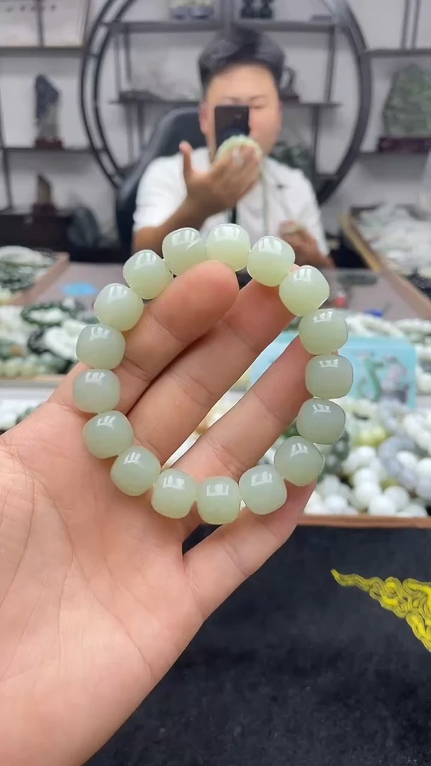 未镶嵌手串和田玉且末迪克兰13老型