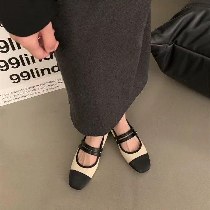 384平底低跟玛丽珍鞋夏季单鞋女鞋子