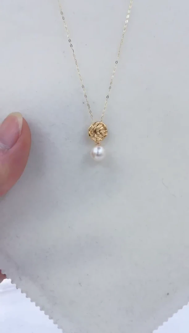 颈饰银S925镶嵌海水珍珠