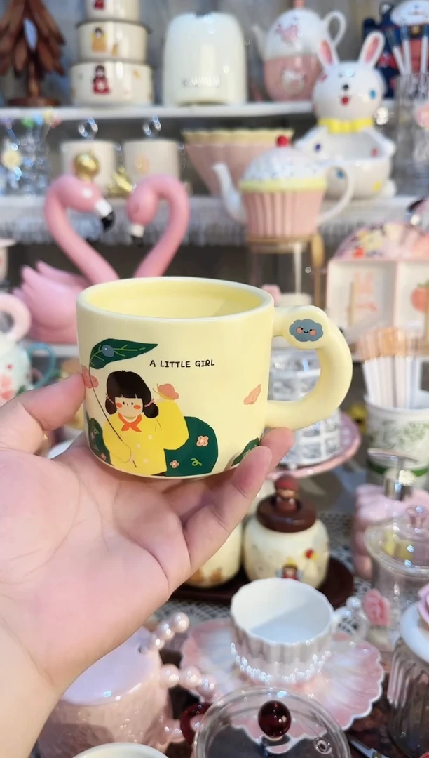 瓷片 高颜值又实用的 水杯