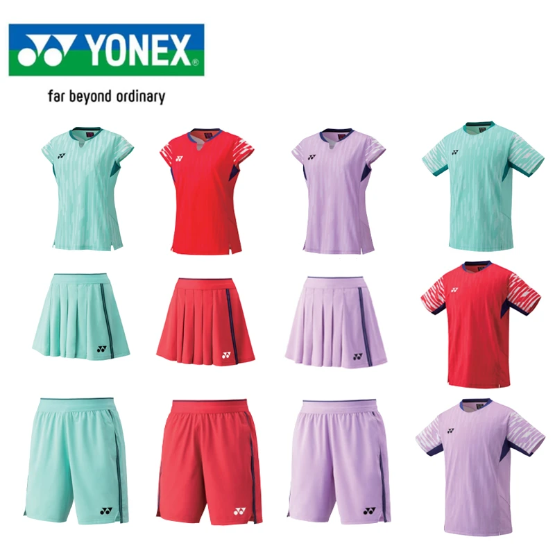 YONEX/尤尼克斯新款大赛速干透气羽毛球服男女款国羽运动员同款