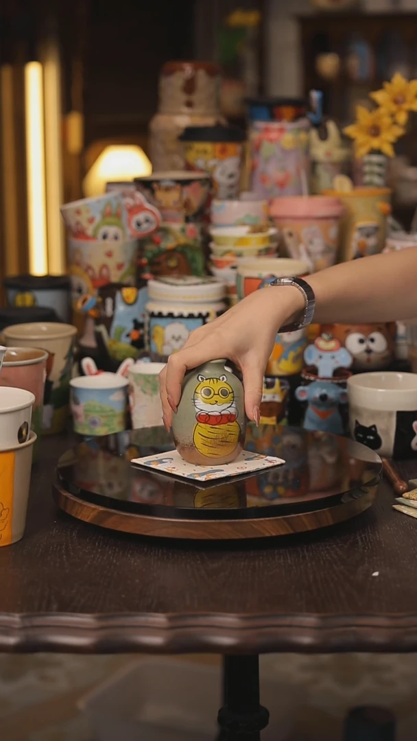 随机景德镇釉下彩绘设计师款式陶瓷