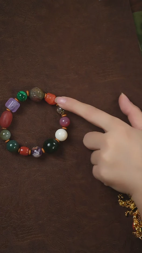 玛瑙/玉髓手串未镶嵌闪购 多宝手串