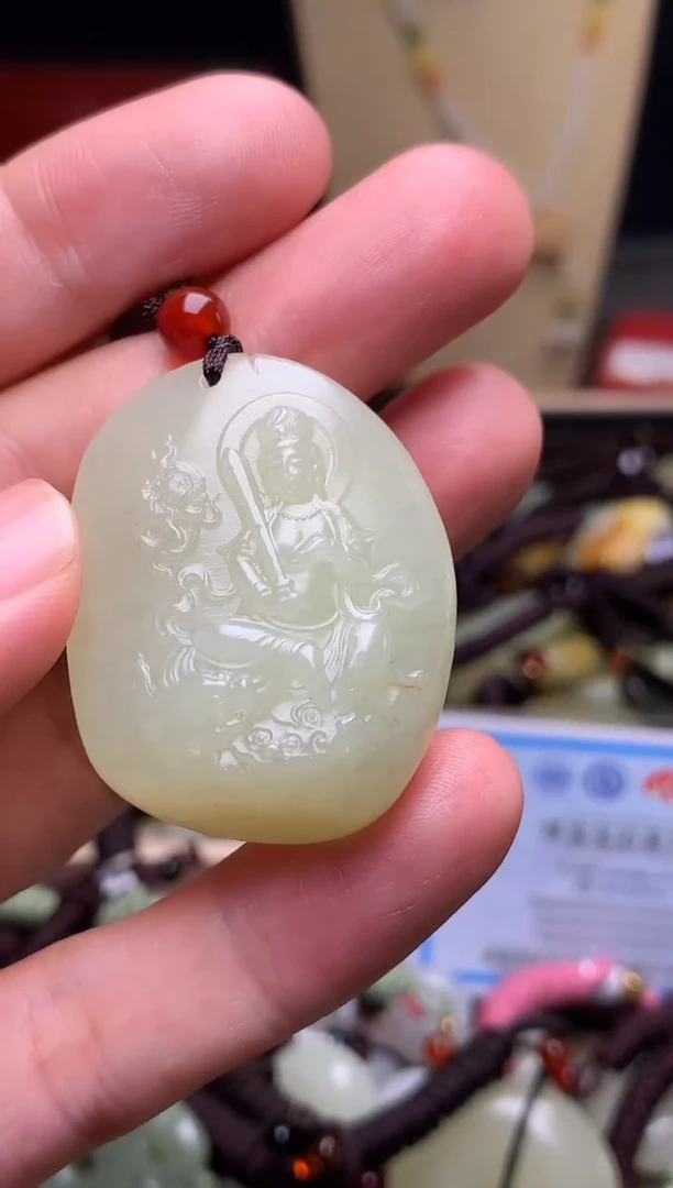 颈饰未镶嵌和田玉新疆料青海料清水和田玉吊坠