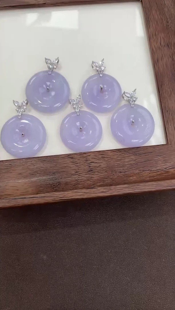 颈饰银S925镶嵌翡翠天然缅甸a货翡翠(多样性发其一