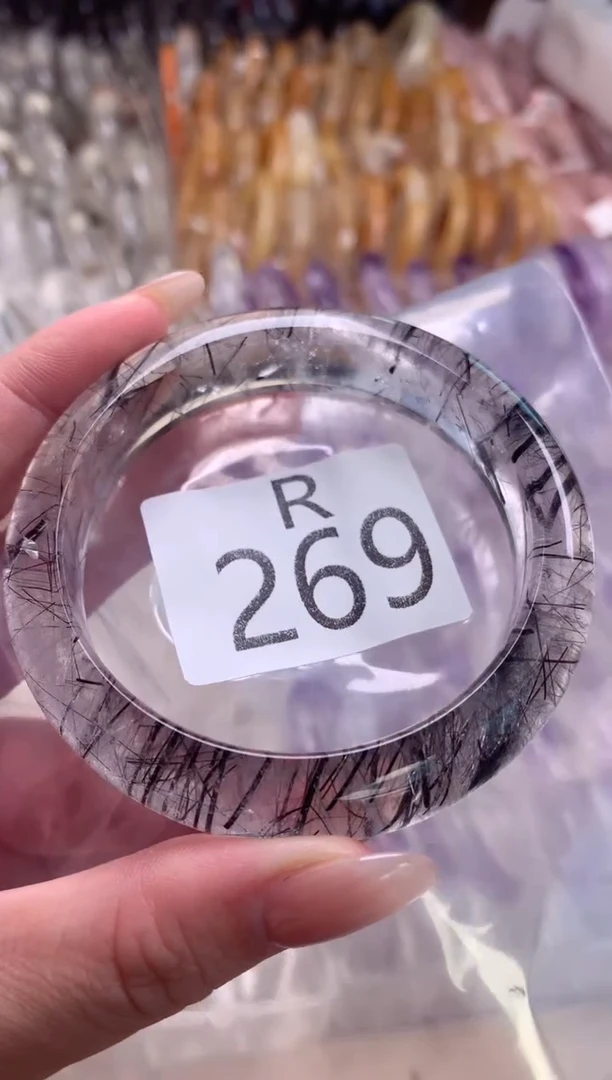 水晶珠宝半成品未镶嵌蹦**主水晶手镯269-57