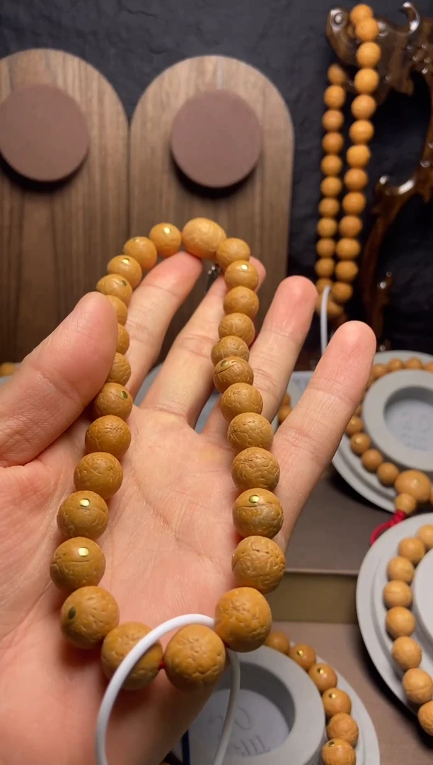 手串凤眼菩提12铜钉手持