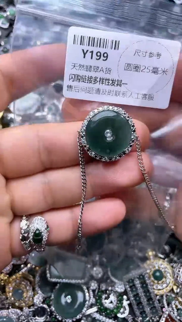【闪购商品】翡翠颈饰未镶嵌Y199手链