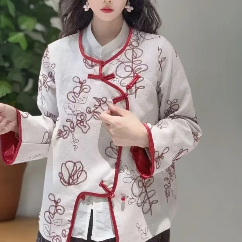 杭州中式全衣刺绣不规则早秋女士出口欧美外套2025新设计原创正品