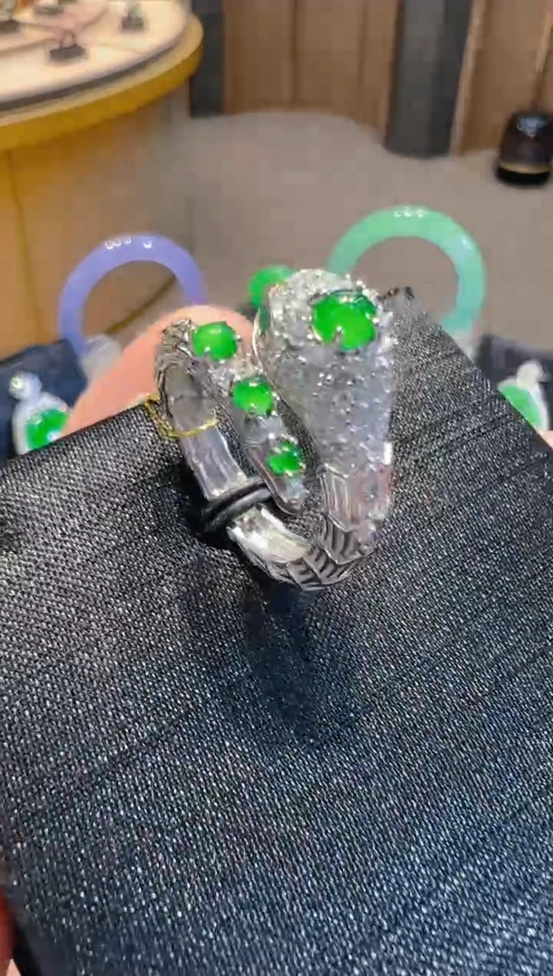 【闪购商品】翡翠戒指银S925镶嵌多样性发货一件