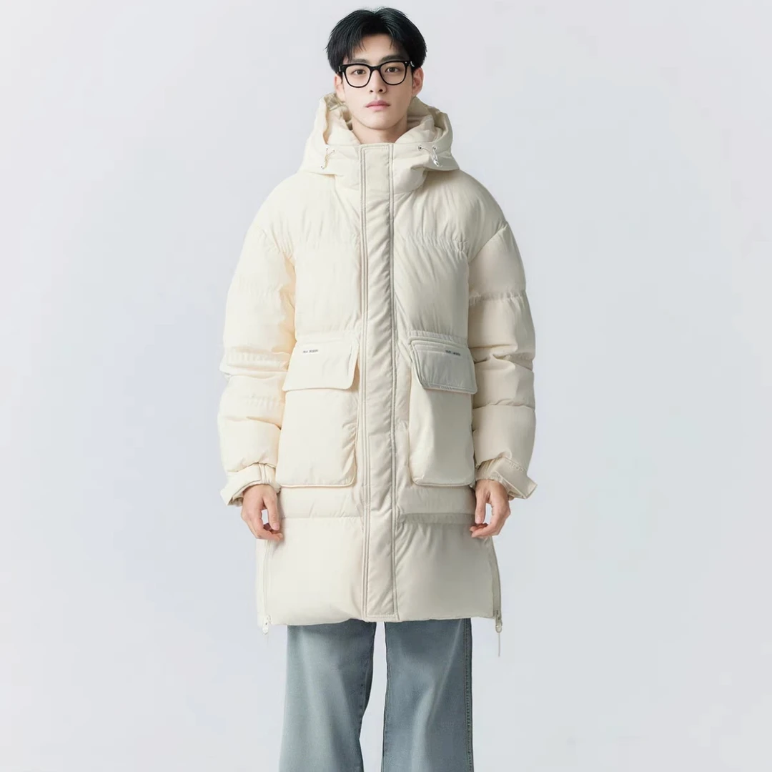 羽-3021白#秋冬时尚休闲保暖外套