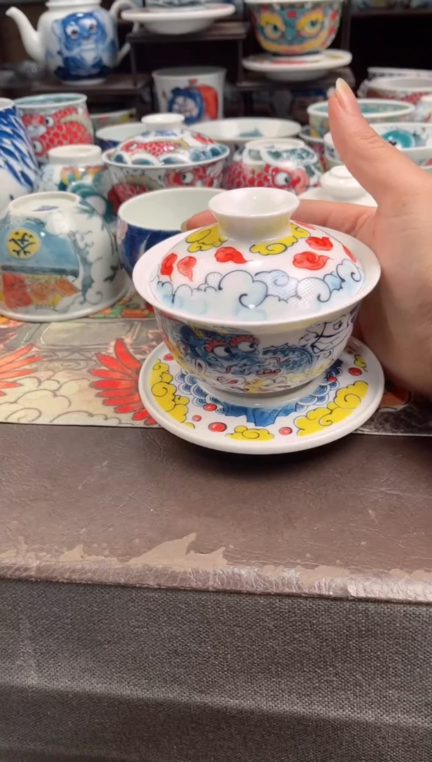 拙明院（微瑕价格）三才盖碗