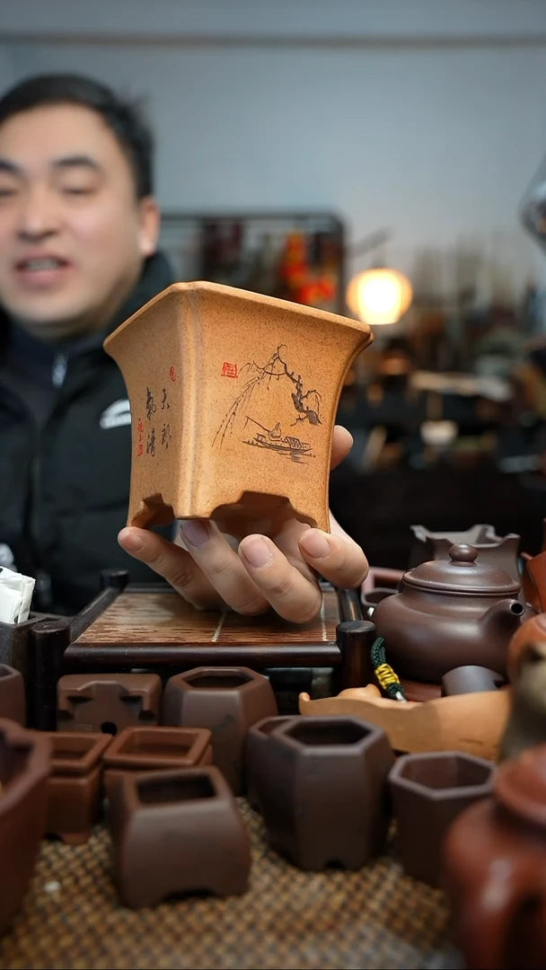 紫砂花盆王*長木軒精品紫砂