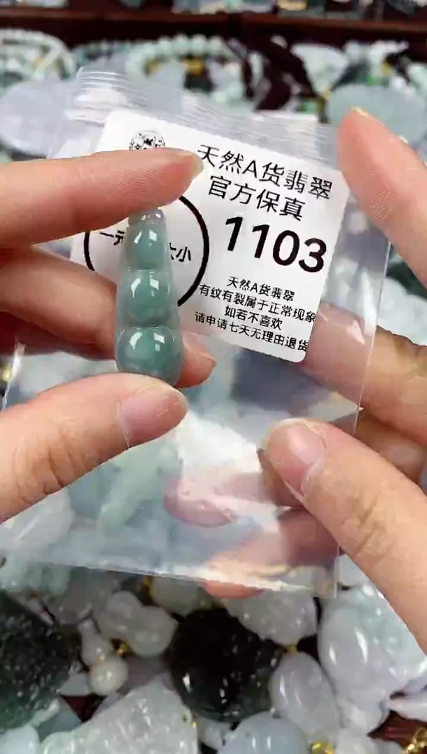 【闪购商品】翡翠颈饰未镶嵌天然A货翡翠1103