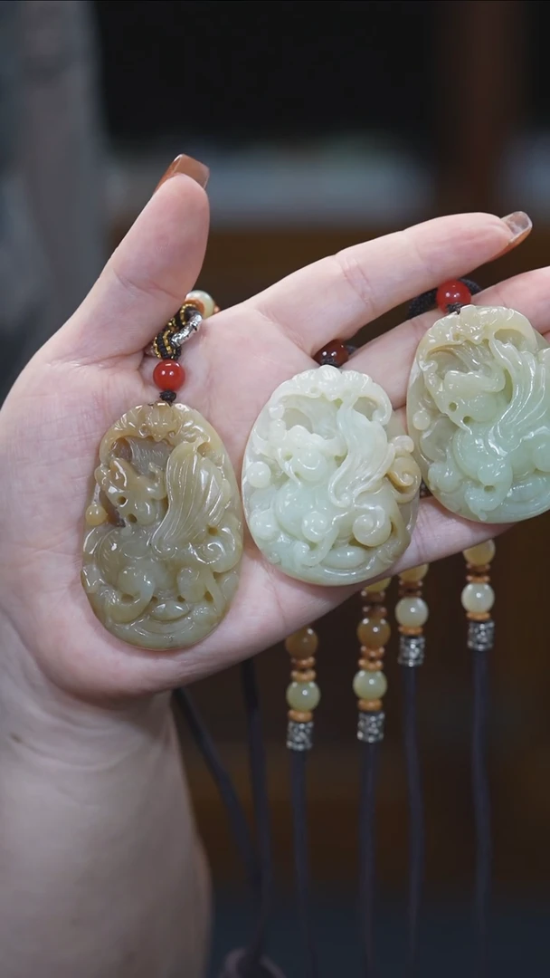 项链未镶嵌和田玉貔貅多样性发货其中之一
