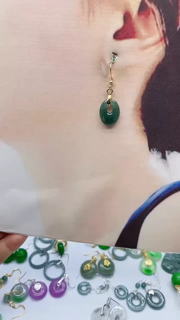 未镶嵌翡翠耳饰翡翠886