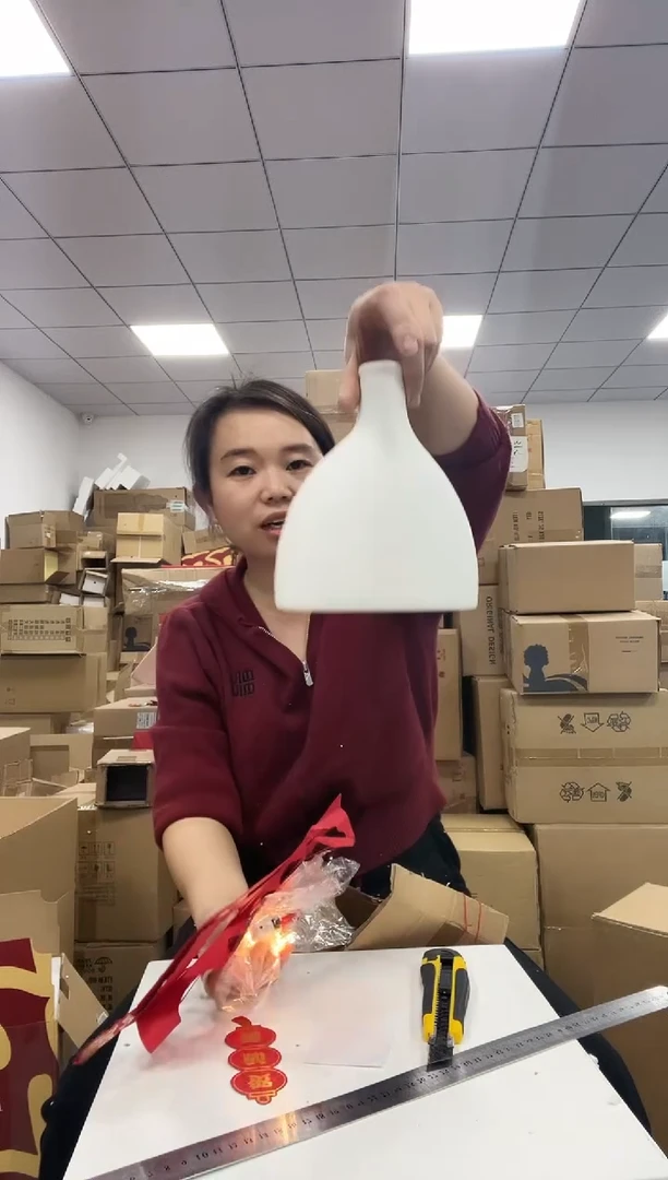 树脂BJ1931简约素烧花瓶