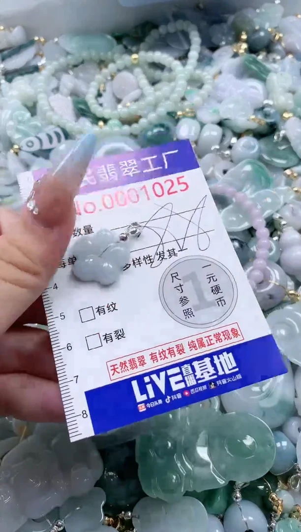 翡翠未镶嵌吊坠(不含链)1025