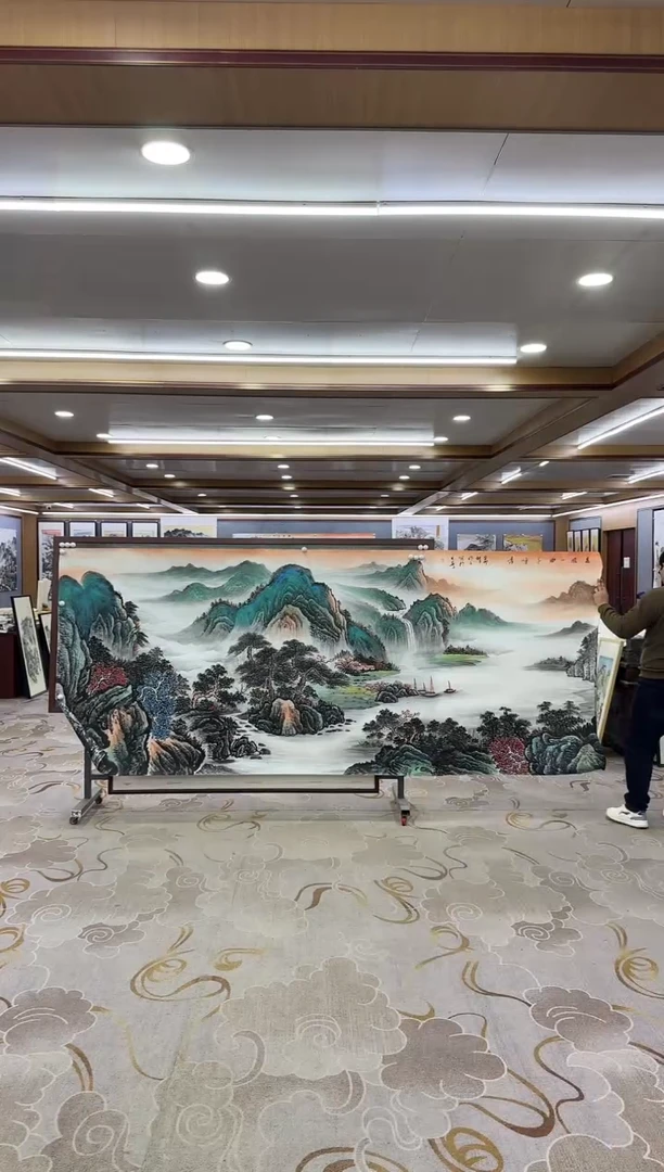 【闪购商品】绘画1张伦玉-大丈二-山水国画