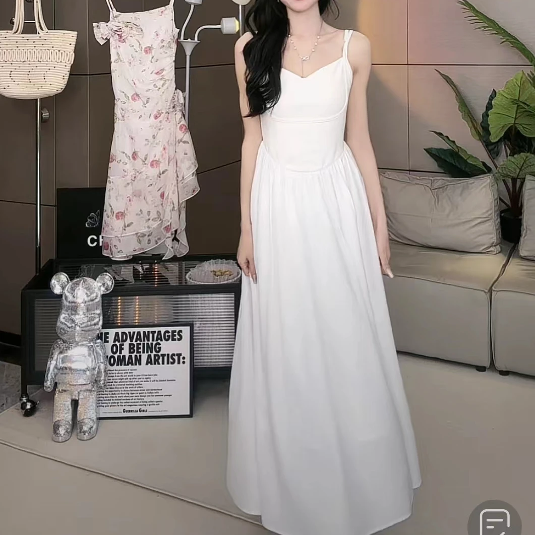 【蓉蓉专属】乌鸦小姐RX0294莫奈花园纯欲风吊带连衣裙甜辣妹裙子