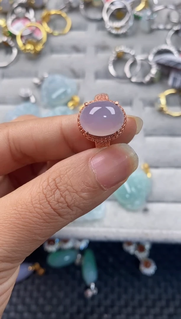 未镶嵌戒指翡翠666---9