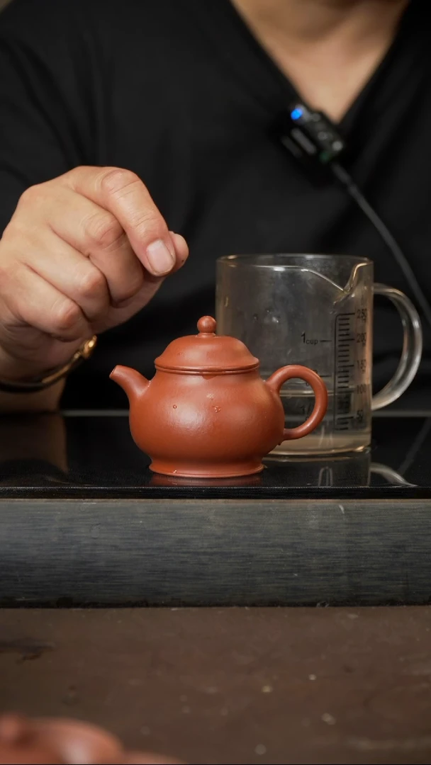 茶壶紫砂07，潘壶，朱泥，120cc