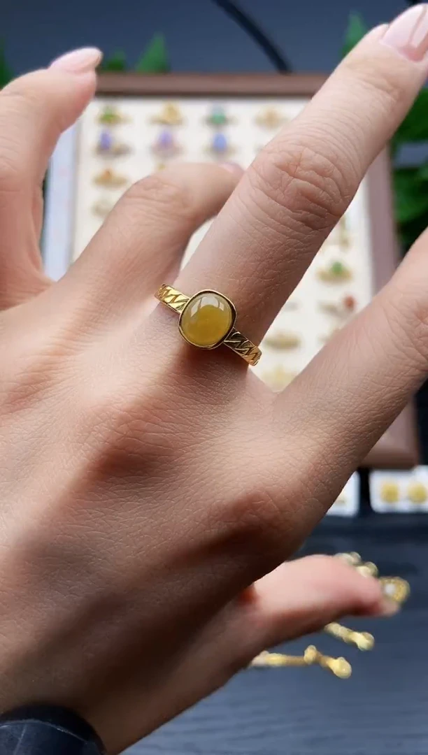 银S925镶嵌戒指翡翠12