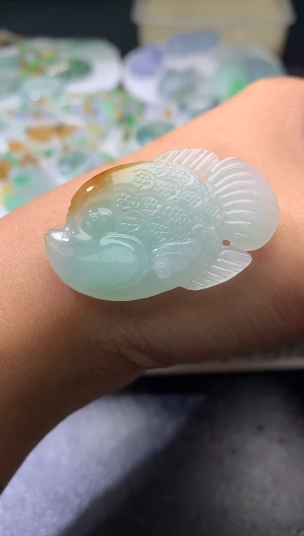 未镶嵌定制翡翠毛货 37-23-6.3