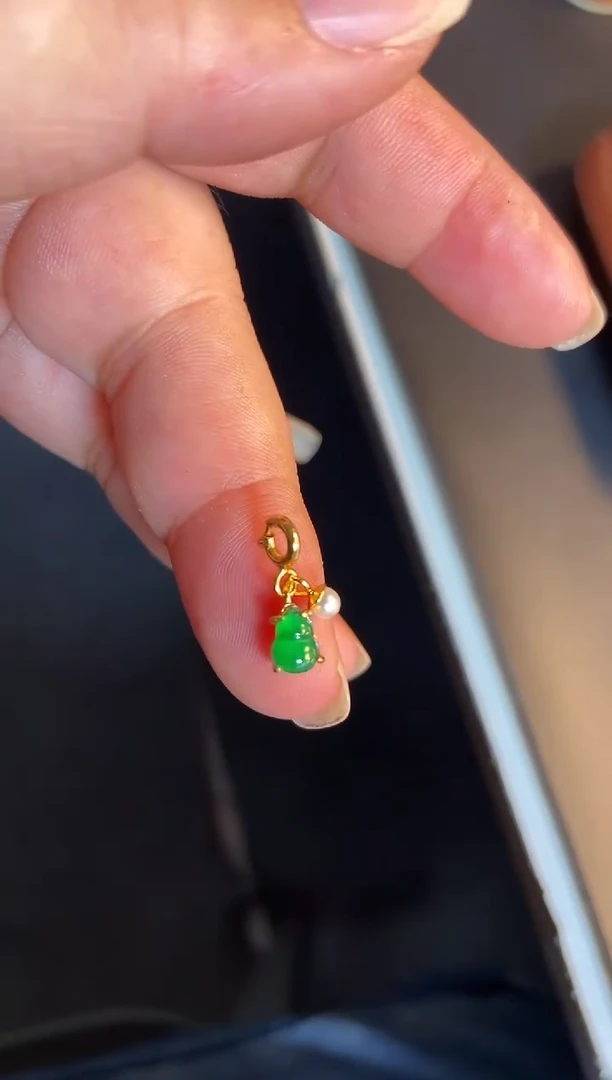 吊坠(不含链)银S925镶嵌翡翠1