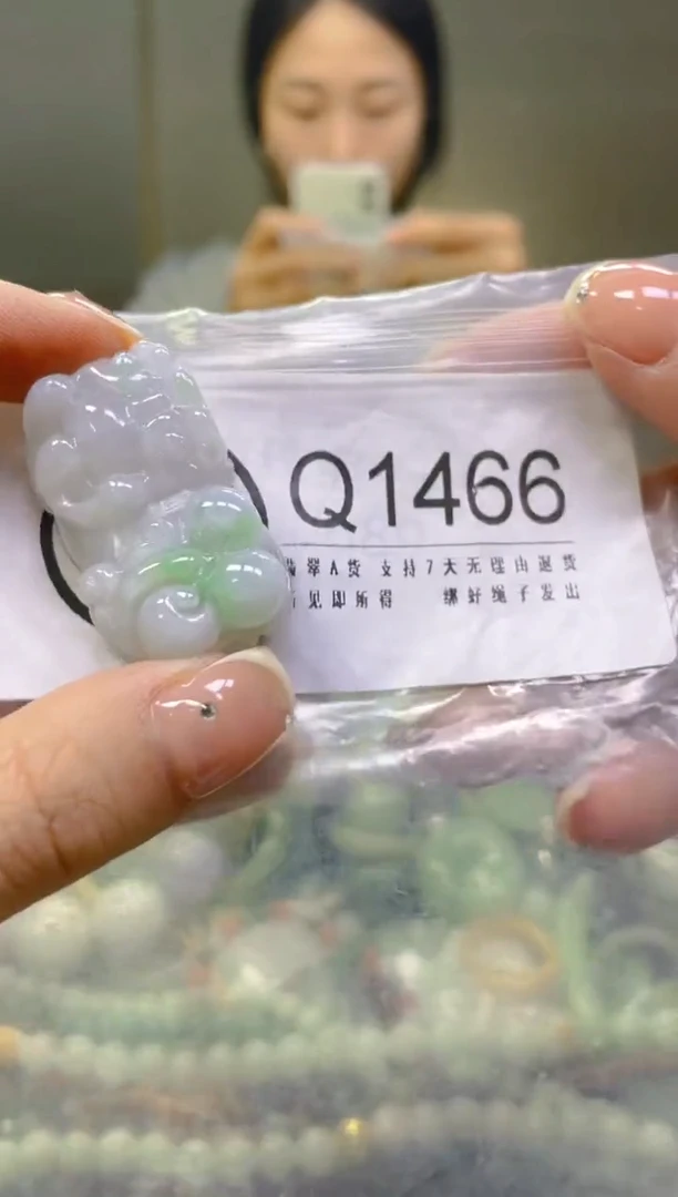 翡翠未镶嵌颈饰/Q/翡翠A货一图一物