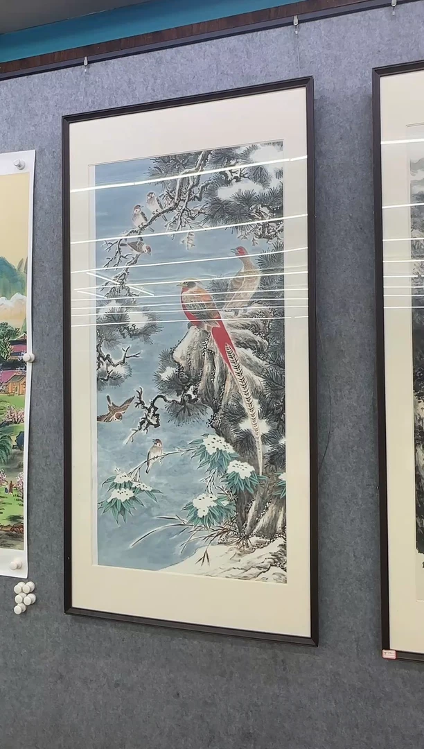 绘画隐*痕绘画xc申青林-四尺-国画