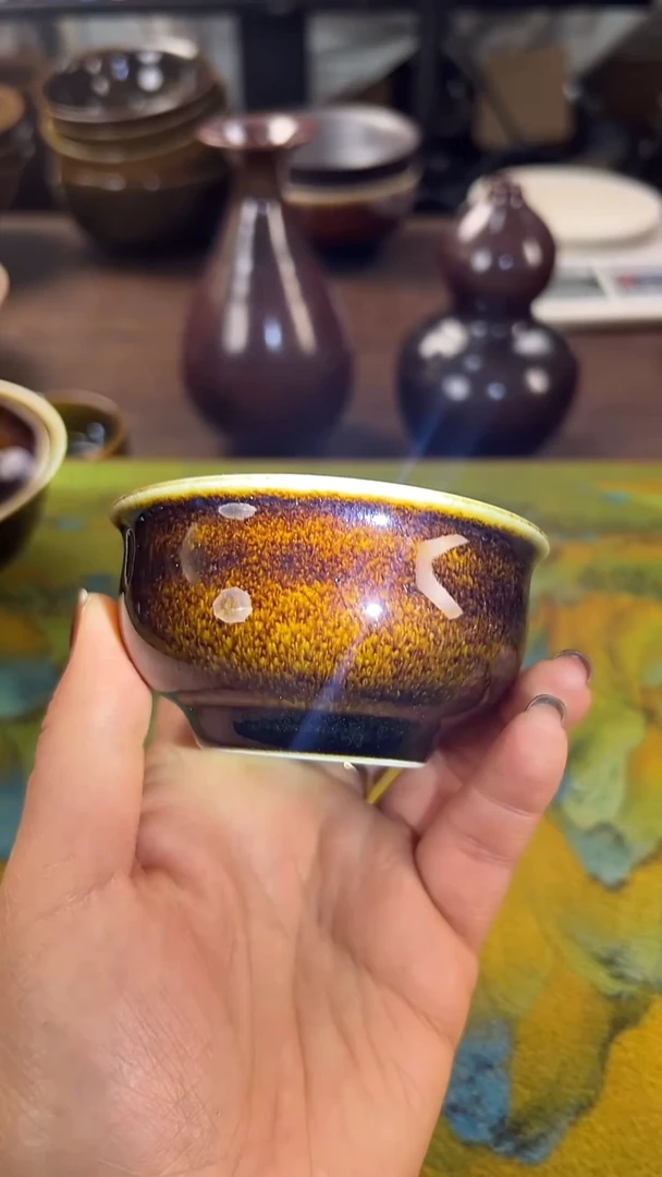 新品窑变色的主人杯