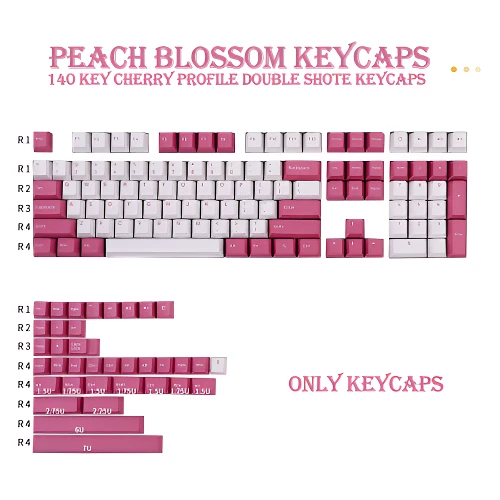 年底清cang 欧-160键二色桃夭 键帽