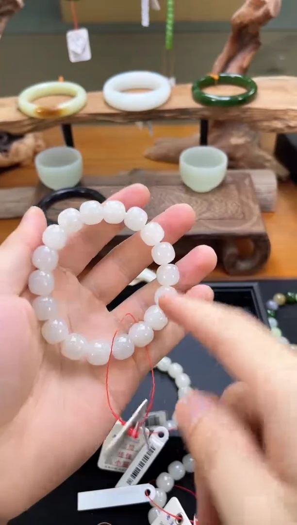 未镶嵌手串和田玉卡12新疆黑山 老型 19