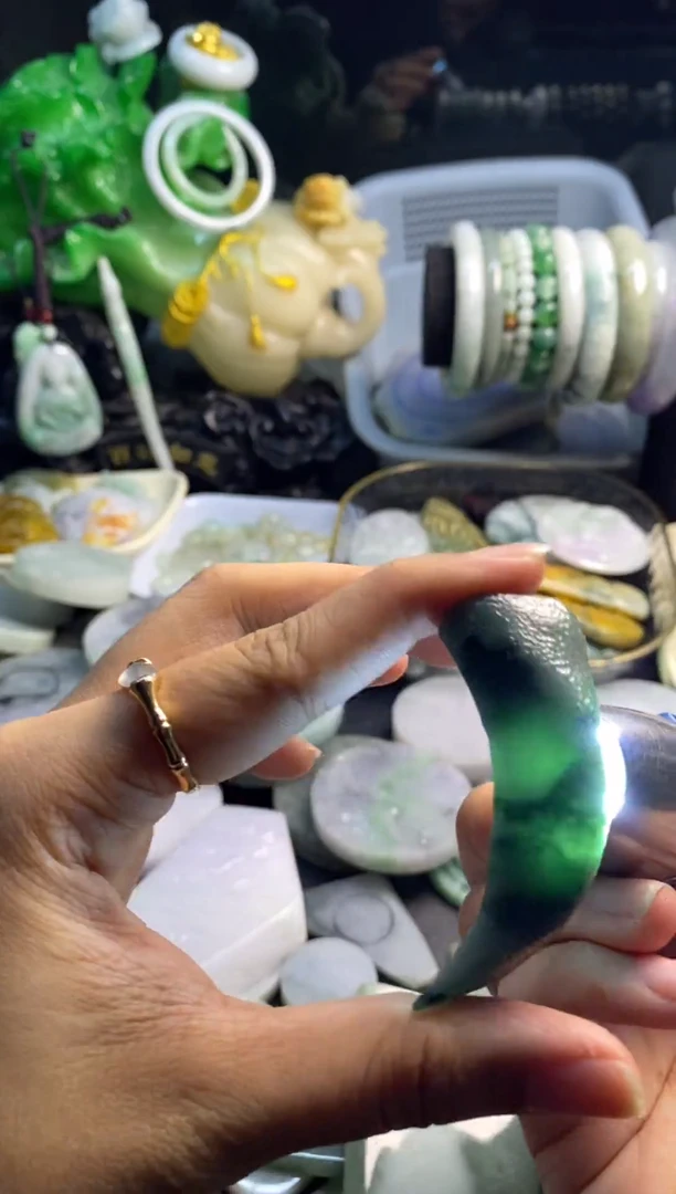 散珠翡翠翡翠A货19