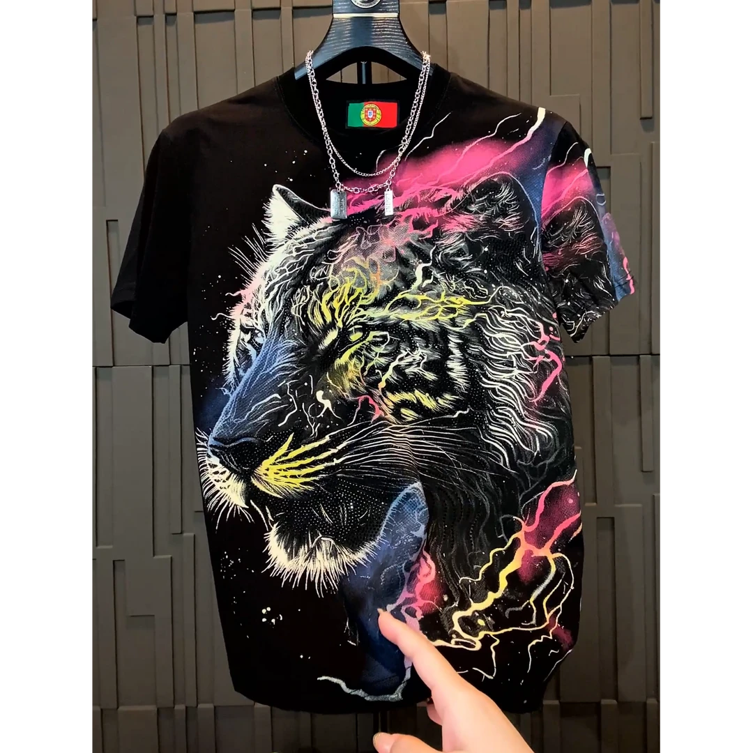 BW短袖印花夏季圆领欧美简约男常规款T恤通用K-296-EY