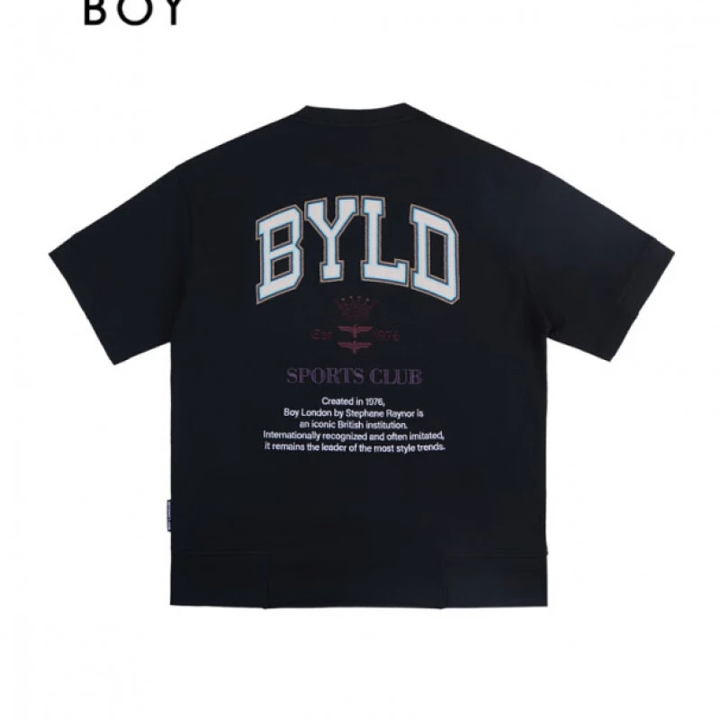 BOYLONDON25新款夏季男款印花高街户外时尚潮牌休闲短袖T恤M01208