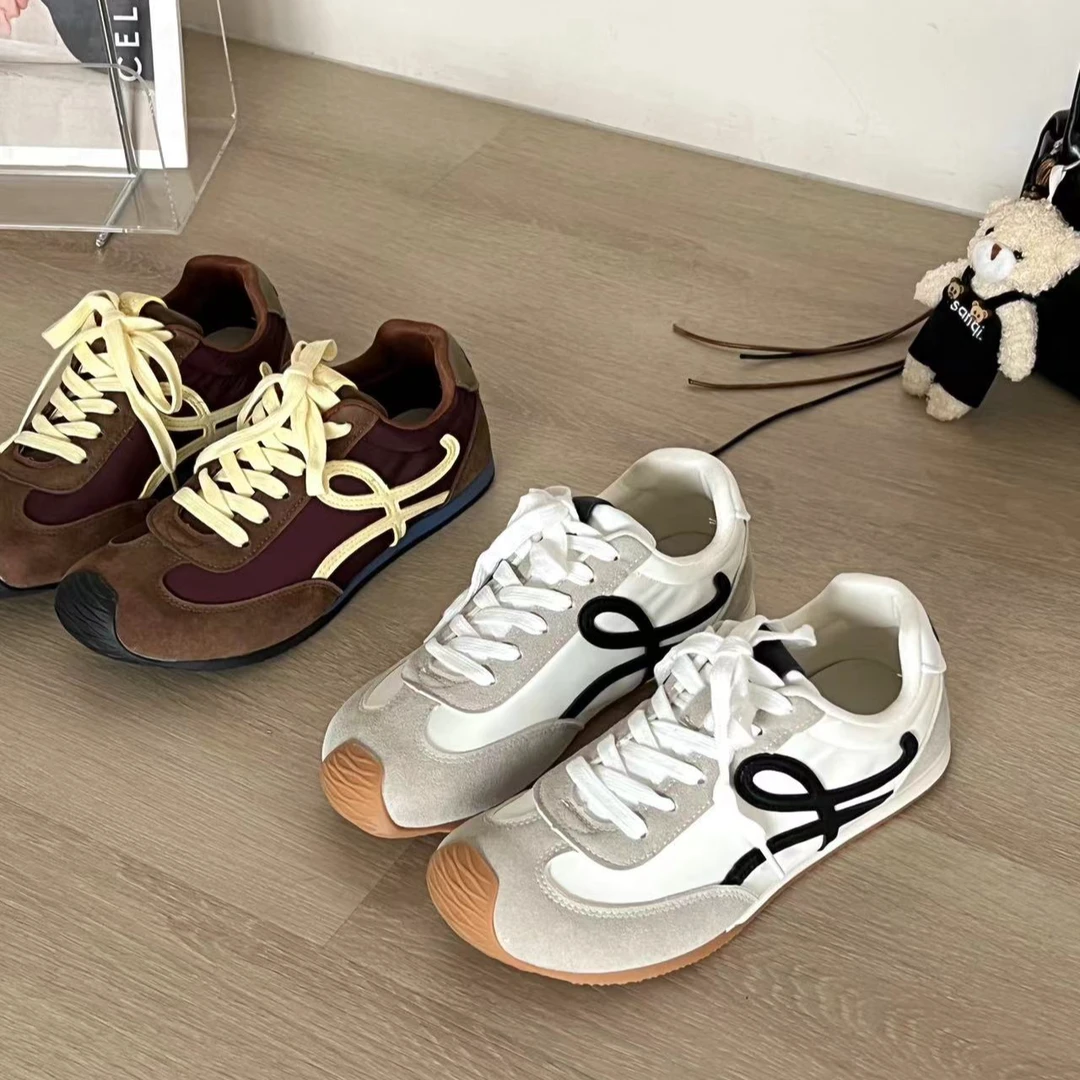 SP【超火的一双】港女平底复古阿甘鞋女时尚休闲运动鞋芭蕾德训鞋