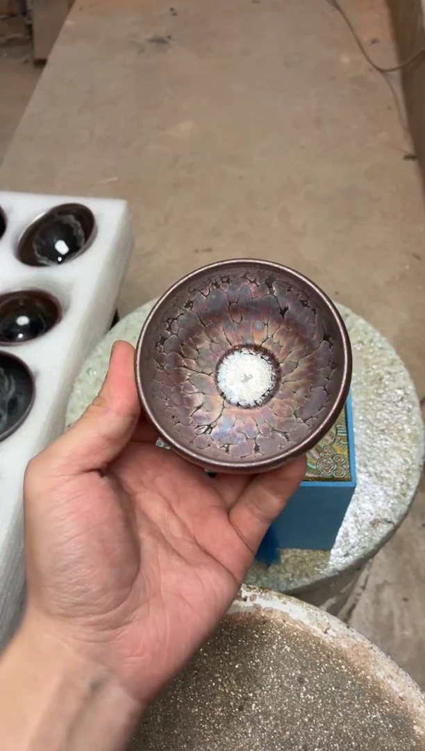 茶盏真柴烧建盏换点柴火