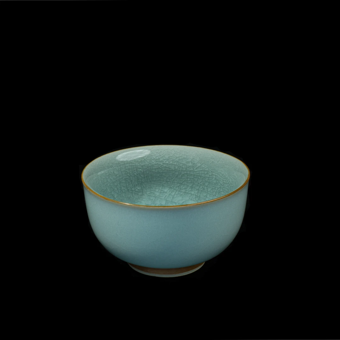 樊卫星老师 问天杯 鱼鳞冰花纹 高端功夫茶具茶杯陶瓷个人专用