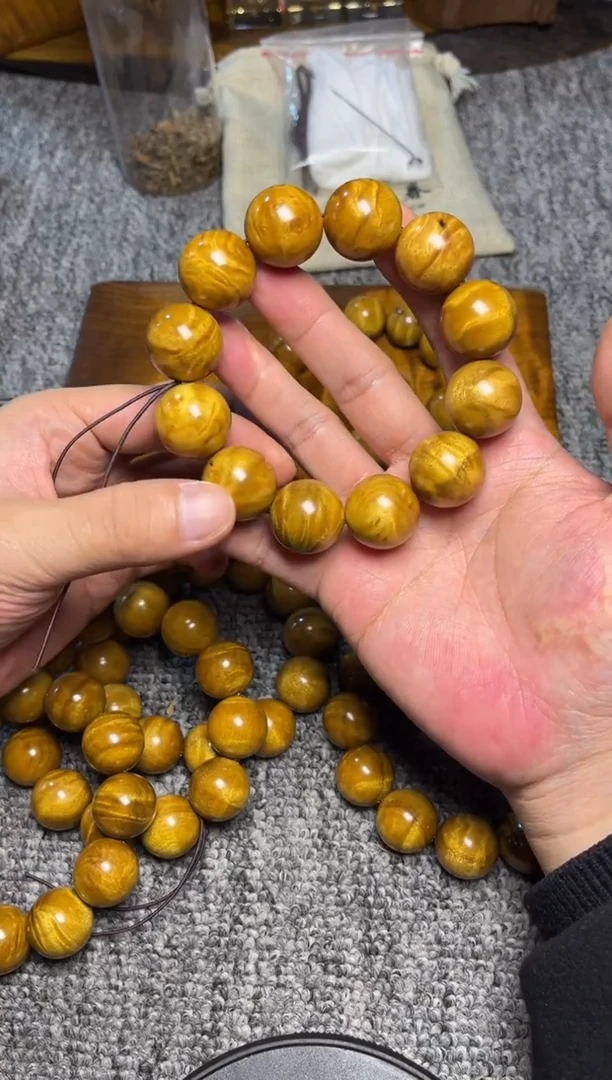 手串/手链楠木（金丝楠）2.0碎花118