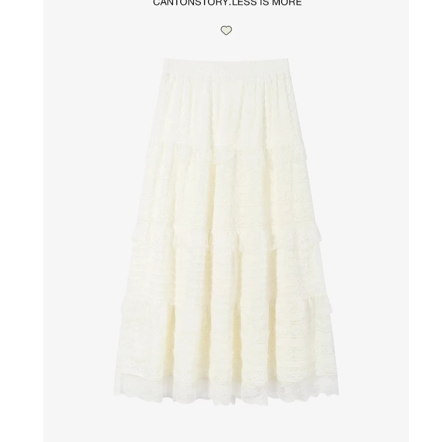 现现-甜美蕾丝边半身女新款蛋糕裙半身裙减龄显瘦蛋糕Y50147889