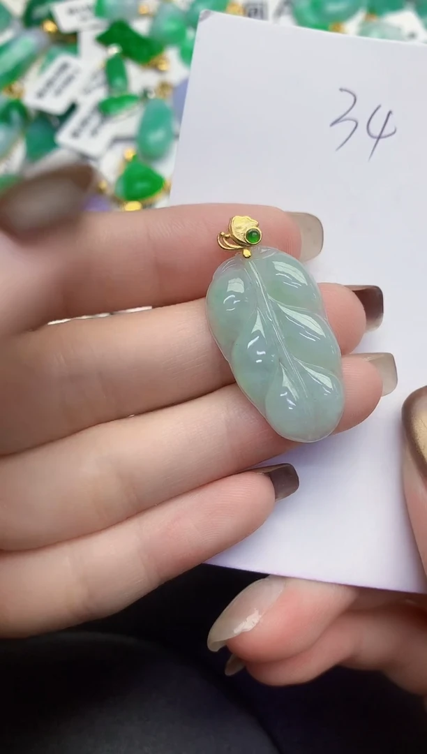 颈饰未镶嵌翡翠缅甸天然翡翠A货