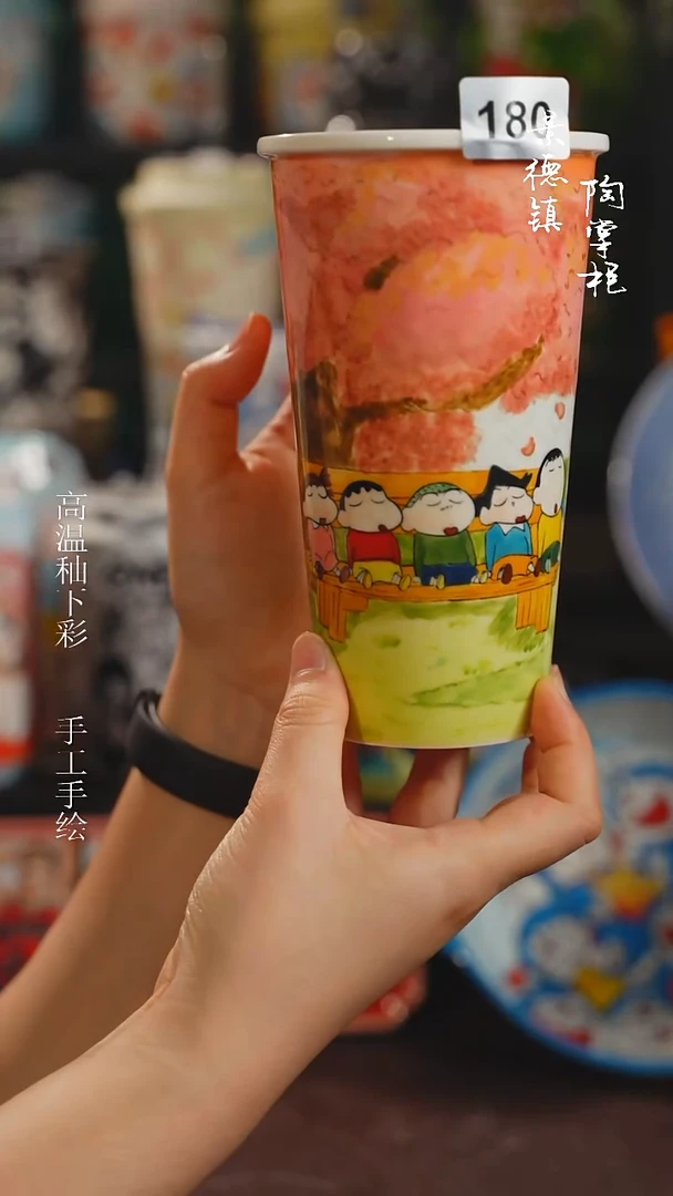 景德镇高温釉下彩纯手工手绘180