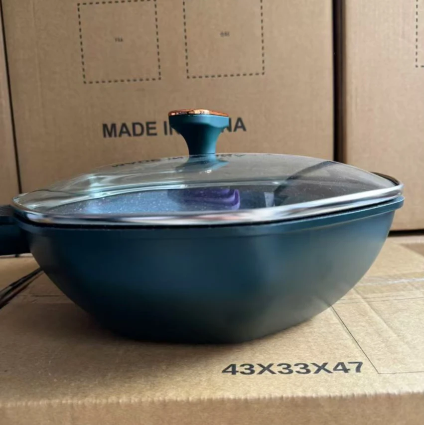 八角炒锅不粘锅【颜色随机】