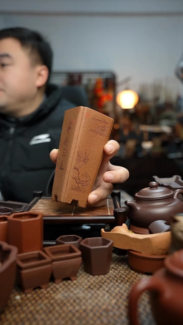 紫砂花盆長木軒精品紫砂