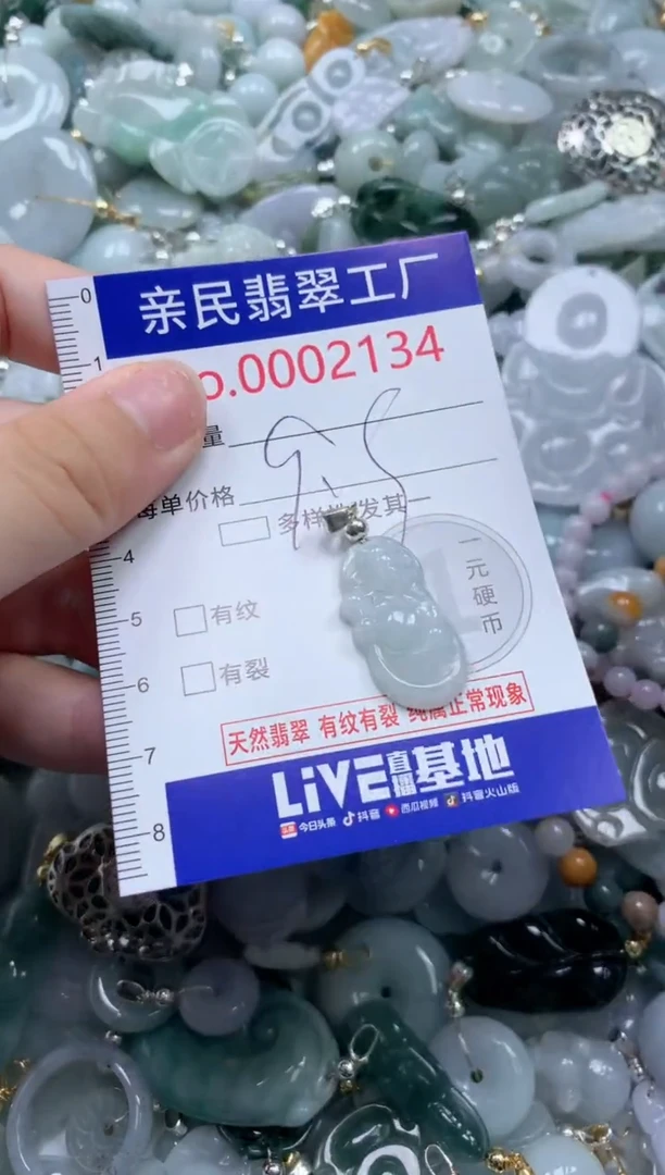 翡翠未镶嵌吊坠(不含链)2134