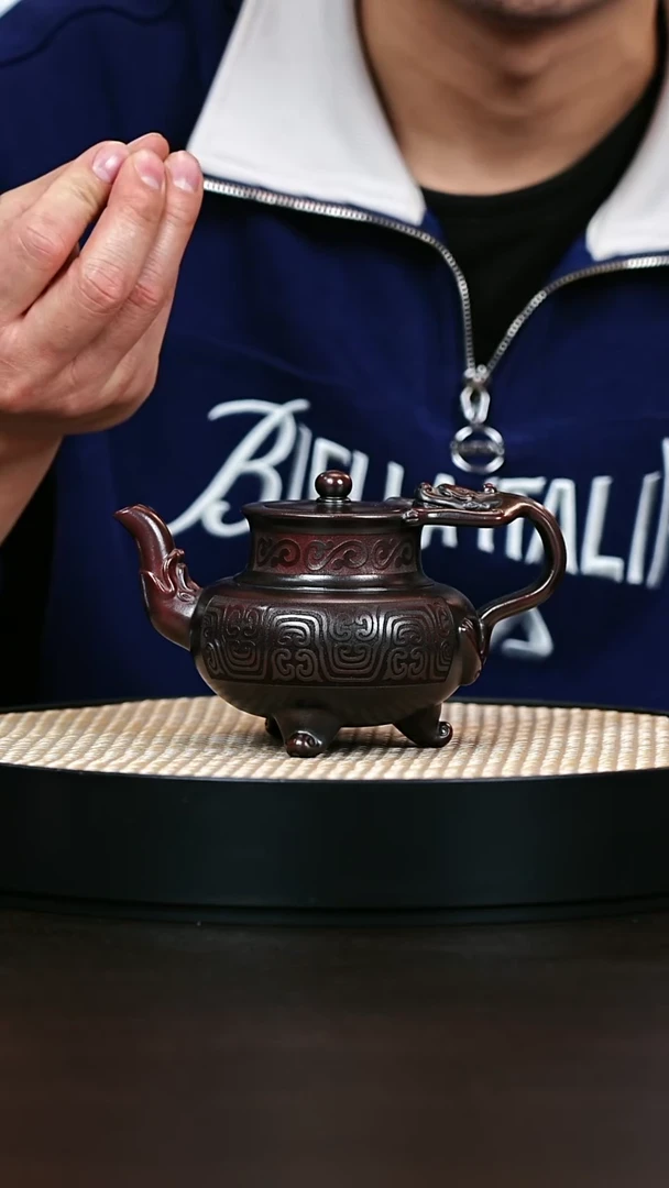 茶壶紫砂明红砂 龙尊300cc