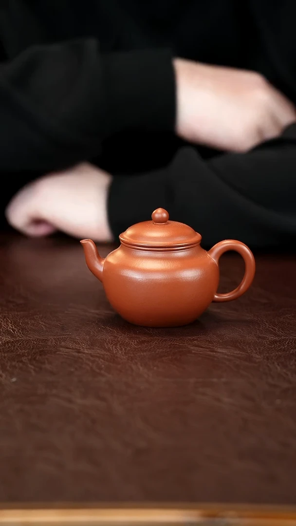 茶壶紫砂全手工 朱泥大红袍170cc